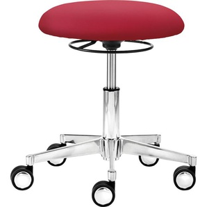 Arbeitshocker MAYER SITZMÖBEL myXPERT Hocker Gr. B/H/T: 52 cm x 41,5 cm x 52 cm, Kunstleder KUBA, rot Drehhocker Bürohocker Hocker