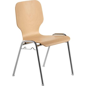 Mayer Sitzmöbel Besucherstuhl 2115, Stapelstuhl stapelbar bis 10 Stk.