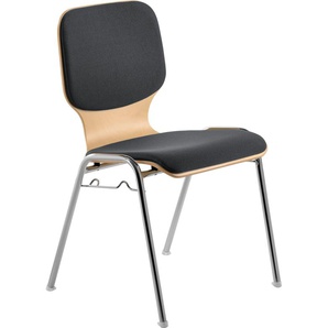 Mayer Sitzmöbel Besucherstuhl »2116«, Struktur (100% Polyester), Stapelstuhl stapelbar bis 10 Stk.