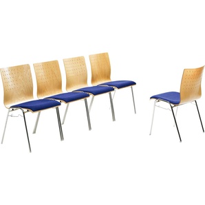 Mayer Sitzmöbel Besucherstuhl »2118«, Struktur (100% Polyester), Stapelstuhl stapelbar bis 10 Stk.