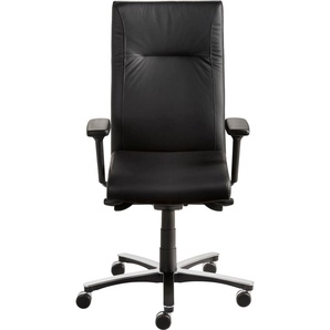 Bürostuhl MAYER SITZMÖBEL Stühle Gr. B/H/T: 71 cm x 119 cm x 62 cm, Echtleder, schwarz (schwarz, alu) Bürostuhl Drehstuhl Drehstühle Stühle MyNewVision XXL