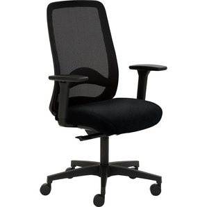Bürostuhl MAYER SITZMÖBEL myTRITON Stühle Gr. B: 70 cm, 1 St., Kunstleder Lederoptik, 3D-Armlehnen + Kunststoff, schwarz (schwarz, schwarz) Drehstühle