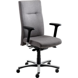 Bürostuhl MAYER SITZMÖBEL Stühle Gr. B/H/T: 71 cm x 119 cm x 62 cm, Polyester, grau (grau, alu) Bürostuhl Drehstuhl Drehstühle Stühle myNEW VISION XXL