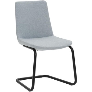 Freischwinger MAYER SITZMÖBEL myHELIOS Stühle Gr. B/H/T: 53 cm x 87 cm x 55 cm, 1 St., Feinstruktur weich meliert, Freischwinger-Gestell pulverbeschichtet Schwarz-Vollpolsterung-Sitzhöhe 47 cm-Bezug: dekorativer und robuster Möbelstoff in Wolloptik +