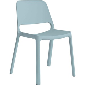 Stapelstuhl MAYER SITZMÖBEL Stapelstuhl myNUKE Stühle Gr. B/H/T: 55 cm x 82 cm x 51 cm, Himmelblau + Polypropylen, blau (himmelblau, himmelblau) Gartenstuhl Stapelstuhl Gartenstühle Stühle stapelbar