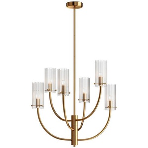 Maytoni Kronleuchter, Messing, Metall, Glas, 61x44.7x61 cm, CE, höhenverstellbar, Lampen & Leuchten, Innenbeleuchtung, Hängelampen, Kronleuchter