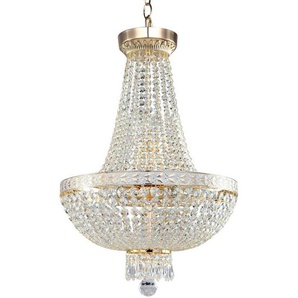Maytoni Kronleuchter Royal Classic, Gold, Metall, rund,rund, 61x40x40 cm, CE, gleichmäßige Lichtverteilung, Lampen & Leuchten, Innenbeleuchtung,