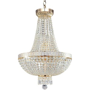 Maytoni Kronleuchter Royal Classic, Gold, Metall, rund,rund, 61x40x40 cm, CE, gleichmäßige Lichtverteilung, Lampen & Leuchten, Innenbeleuchtung, Hängelampen, Kronleuchter