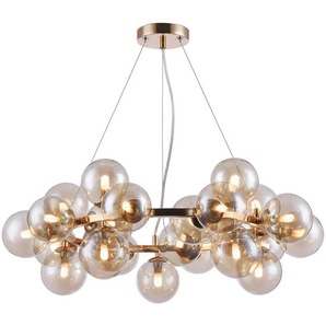 Maytoni Pendelleuchte, Gold, Metall, Glas, 69x23.8x69 cm, CE, beliebig kürzbar, Lampen & Leuchten, Innenbeleuchtung, Hängelampen, Pendelleuchten