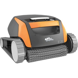 Poolroboter MAYTRONICS Dolphin E20 Poolbodensauger bunt (schwarz, orange) Poolsauger für Boden- Wandreinigung