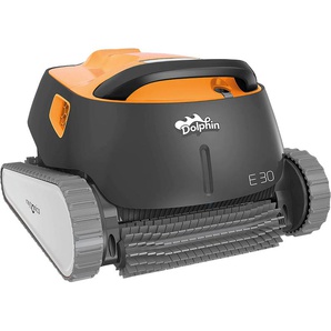 Poolroboter MAYTRONICS Dolphin E30 Poolbodensauger bunt (schwarz, orange) Poolsauger für Boden- Wand- Wasserlinienreinigung