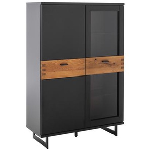 MCA Cesena Highboard Holzwerkstoff/Schwarzgrau