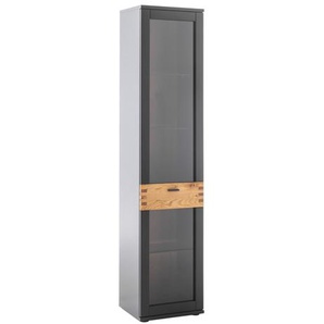 MCA Cesena Vitrine Holzwerkstoff/Schwarzgrau