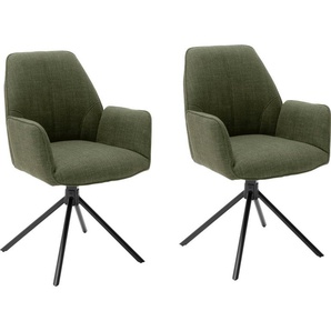 MCA furniture 4-Fußstuhl Pemba (Set, 2 St), 2er-Set, 180°drehabr mit Nivellierung, Stuhl belastbar bis 120 kg