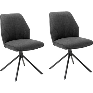 MCA furniture 4-Fußstuhl Pemba (Set, 2 St), 2er-Set, 180°drehbar mit Nivellierung, Stuhl belastbar bis 120 kg
