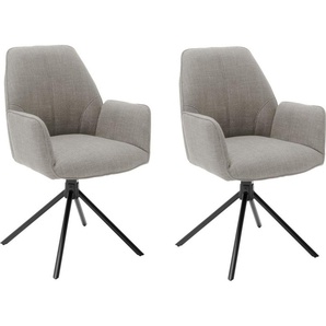 MCA furniture 4-Fußstuhl Pemba (Set, 2 St), 2er-Set, 180°drehabr mit Nivellierung, Stuhl belastbar bis 120 kg