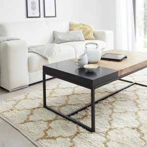 Couchtisch MCA FURNITURE Tische Gr. B/H/T: 107 cm x 38 cm x 65 cm, braun (asteiche, asteiche, asteiche) Couchtisch Eckige Couchtische Holz-Couchtische Tisch Massivholz mit Tablett