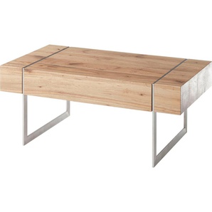 MCA furniture Couchtisch Paphos, Asteiche furniert mit 1 Schublade