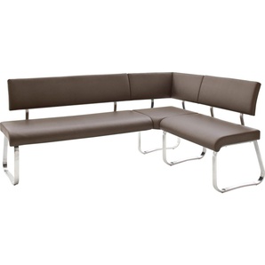 MCA furniture Eckbank Arco, Eckbank frei im Raum stellbar, Breite 200 cm, belastbar bis 500 kg