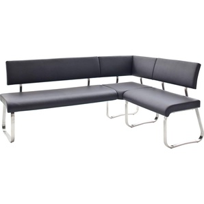 MCA furniture Eckbank Arco, Eckbank frei im Raum stellbar, Breite 200 cm, belastbar bis 500 kg
