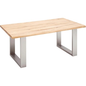 MCA furniture Esstisch »Greta«, Esstisch Massivholz mit Baumkante oder grader Kante