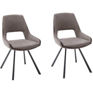 MCA furniture Esszimmerstuhl Bayonne (Set, 2 St), 2er Set, Stuhl 180°drehbar, belastbar bis 120 kg, Sitzhöhe ca. 50 cm