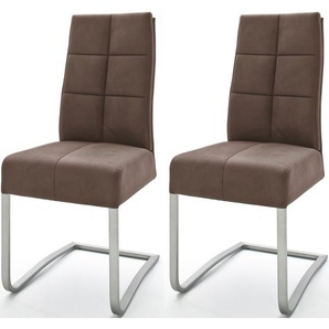 MCA furniture Esszimmerstuhl Salva Schwingstuhl (Set, 2 St), mit Tonnentaschenfederkern, belastbar bis max. 120 kg