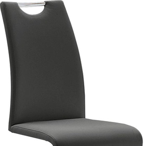 Freischwinger MCA FURNITURE Amado Stühle Gr. B/H/T: 45 cm x 102 cm x 62 cm, 4 St., Kunstleder uni, Set + Metall, schwarz (schwarz, chrom) Freischwinger Stühle 2er-, 4er-, 6er-Set, Stuhl belastbar bis 120 Kg
