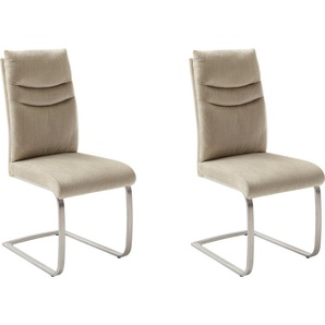 MCA furniture Freischwinger Gibara Schwingstuhl 2er Set (Set, 2 St), Esszimmerstuhl,Nosag Federung im Sitz,Flachrohr,Belastbarkeit 140 kg