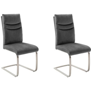MCA furniture Freischwinger Gibara Schwingstuhl 2er Set (Set, 2 St), Esszimmerstuhl,Nosag Federung im Sitz,Flachrohr,Belastbarkeit 140 kg