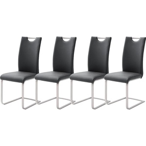 MCA furniture Freischwinger »Paulo«, (Set), 4 St., Kunstleder, Stuhl belastbar bis 120 kg