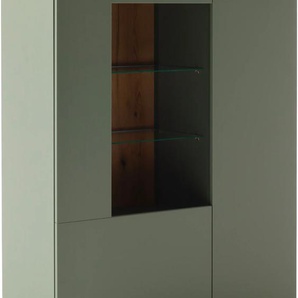 MCA furniture Highboard »MONIZ Highboard«, (1 St.), Hochkommode,Kommode,Eiche,Salbeigrün,2 Türen,gedämpft,Breite 98 cm