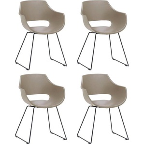 MCA furniture Schalenstuhl Rockville (Set, 4 St), 4er-Set, Kufe, Kunststoff, Belastbarkeit 120 kg, Sitzhöhe ca. 46 cm