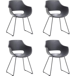 MCA furniture Schalenstuhl Rockville (Set, 4 St), 4er-Set, Kufe, Kunststoff, Belastbarkeit 120 kg, Sitzhöhe ca. 46 cm