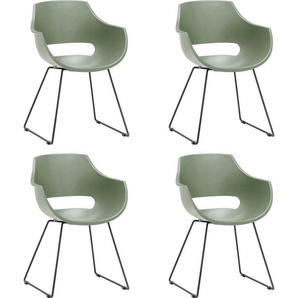 MCA furniture Schalenstuhl Rockville (Set, 4 St), 4er-Set, Kufe, Kunststoff, Belastbarkeit 120 kg, Sitzhöhe ca. 46 cm