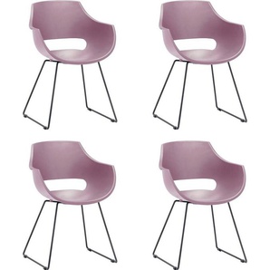 MCA furniture Schalenstuhl Rockville (Set, 4 St), 4er-Set, Kufe, Kunststoff, Belastbarkeit 120 kg, Sitzhöhe ca. 46 cm