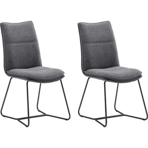 MCA furniture Stuhl »Hampton«, (Set), 2 St., Chenilleoptik, 2er Set, mit Griff, Belastbarkeit 120 Kg, Sitzhöhe ca. 49 cm