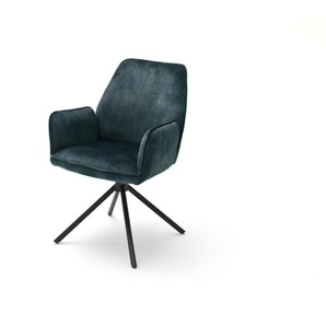 MCA Ottawa Polsterstuhl mit Armlehne Metall/Stoffbezug