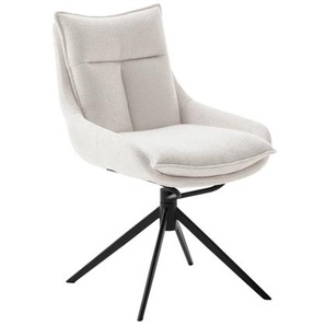 MCA PARKER 4 Fuß Stuhl Stahl/Stoffbezug 360° drehbar