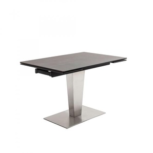 MCA Pesaro Auszugtisch Edelstahl/Keramik Anthrazit 120/180x80 cm