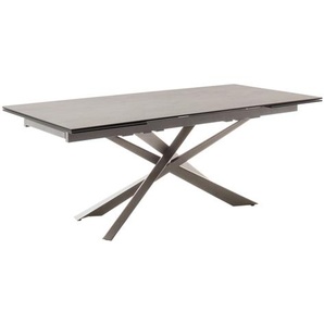 MCA Tesero Auszugtisch Edelstahl/Keramik 200x100(300) cm