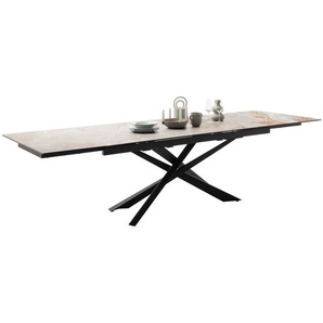 MCA Tesero Auszugtisch Metall/Keramik 200/100(300) cm