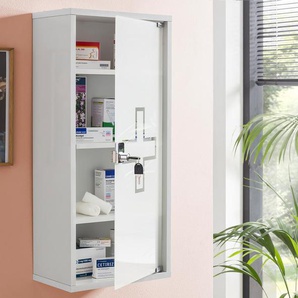 Medikamentenschrank - Weiß - Holz -