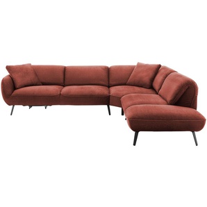 pop Ecksofa Ventus ¦ rot ¦ Maße (cm): B: 304 T: 246.0