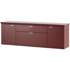 medium Hängeschuhschrank   Gammon  ¦ rot ¦ Maße (cm): B: 180 H: 61,2 T: 39.6