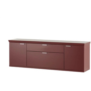medium Hängeschuhschrank Gammon - rot - Materialmix - 180 cm - 61,2 cm - cm 39,6 | Möbel Kraft