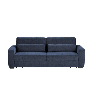 medium Schlafsofa mit Bettkasten Kingsley De Luxe ¦ blau ¦ Maße (cm): B: 248 H: 92 T: 107.0