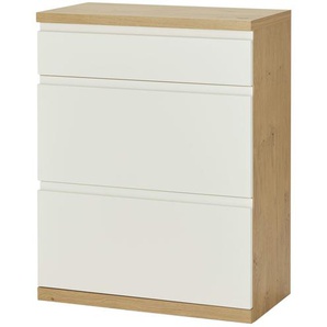 medium Schuhschrank   Globe  ¦ weiß ¦ Maße (cm): B: 75 H: 95,8 T: 39.6