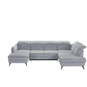 medium Wohnlandschaft inklusive diverser Funktionen Milan ¦ grau ¦ Maße (cm): B: 360 H: 105 T: 240.0