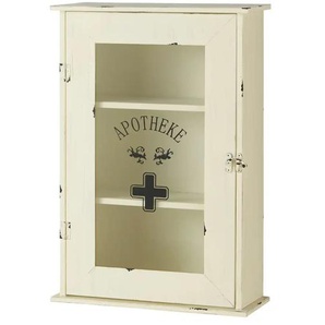 Medizinschrank - weiß - Materialmix - 43 cm - 62 cm - cm 17,0 | Möbel Kraft